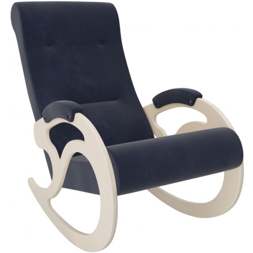 Кресло-качалка модель 5 Verona Denim Blue сливочный