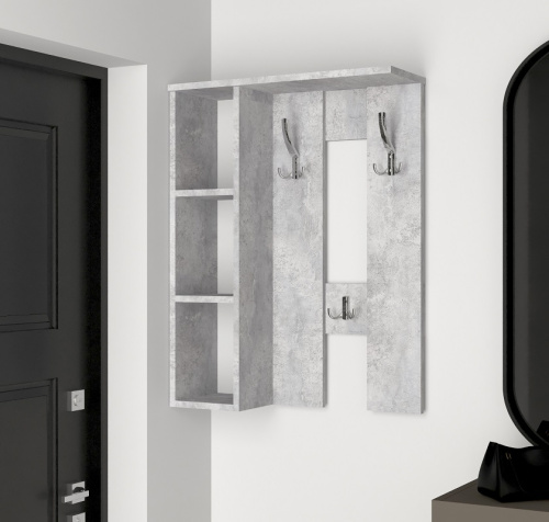 Вешалка настенная Артём-Мебель СН-100.44 бетон спаркс лайт 