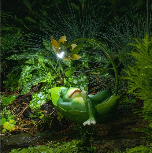 Садовая фигура-светильник Чудесный Сад 519 Лягушонок на солнышке
