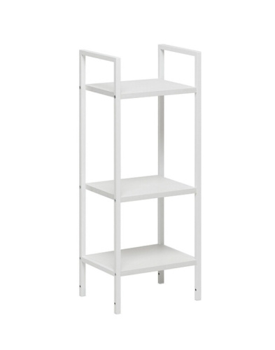 Стеллаж Leset Стилвуд 13 узкий 3 полки белый 