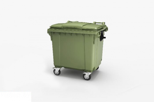 Мусорный контейнер 1100 л (зеленый)