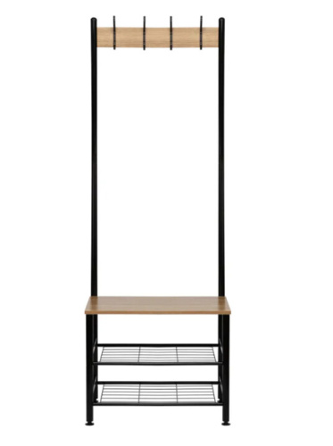 Вешалка напольная Leset Вудми с обувницей 3 полки 