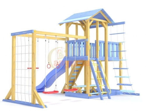 Детская спортивная площадка для дачи Савушка 15 Color-2