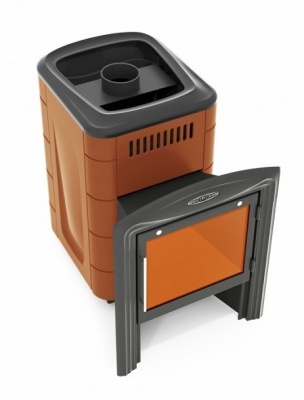 Печь для бани Термофор Компакт 2017 Inox Витра терракота