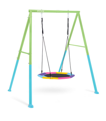 Качели Intex Гнездо 44111 зеленый голубой