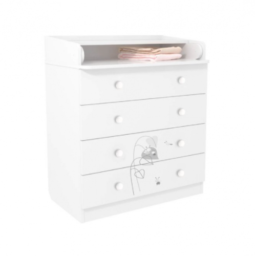 Комод Polini Kids French 1580 Amis белый 