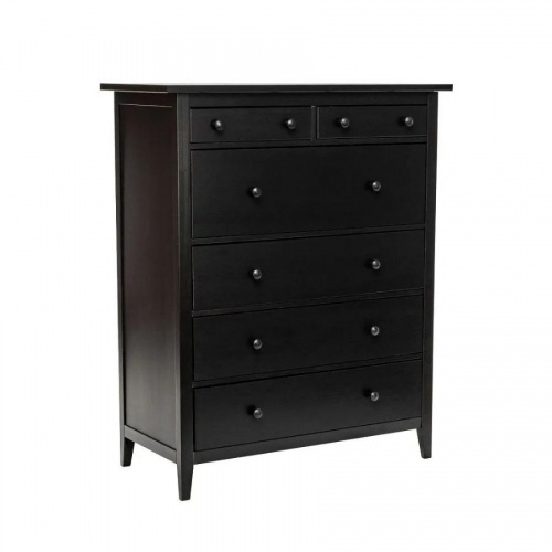 Комод Leset Мира 06 черный ручки черные