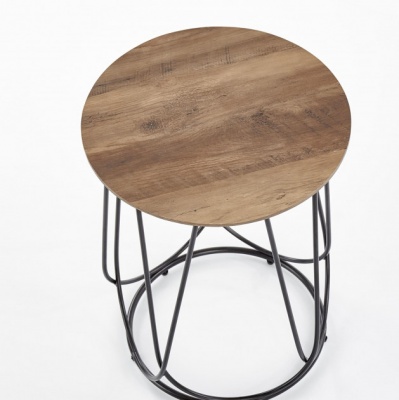 Стол журнальный HALMAR NUBIRA-S орех/черный 