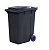 Мусорный контейнер 360л на колесах серый
