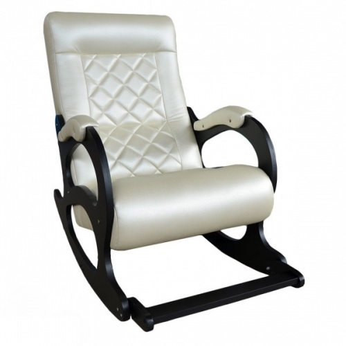 Кресло-качалка Бастион 2 с подножкой (цвет Боне, прошивка Ромбус)