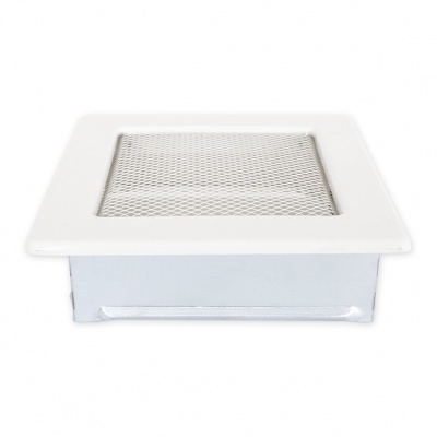 Вентиляционная решетка кремовый с задвижкой 17х17