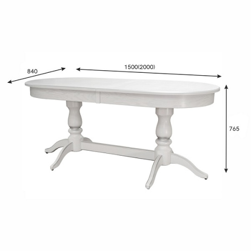 Стол обеденный Тарун 3 белый 