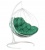 Кресло подвесное BiGarden Gemini White двойной зеленая подушка 