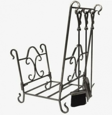 Дровница с каминным набором Н2 Саниджи