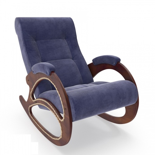 Кресло-качалка модель 4 Verona Denim Blue орех