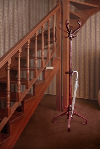 Вешалка напольная В 10Н махагон 