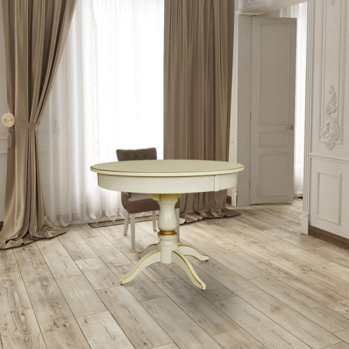 Стол обеденный Моро 04 слоновая кость 