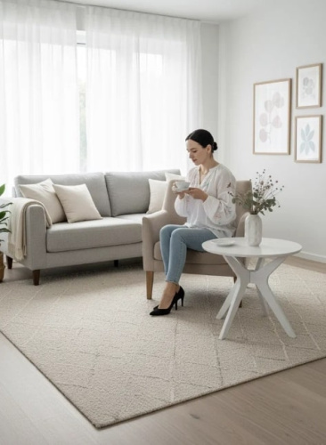 Стол журнальный Сабин 1 белый 