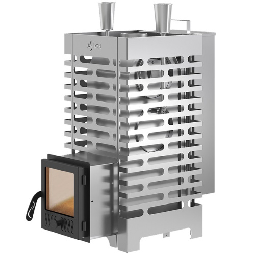 Печь для бани ASTON 20 INOX стекло АКВА
