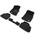 Коврики салона текстильные 3D Lux Premium для BMW 1** F20 2011 -  2 ряда задние с перемычкой черный