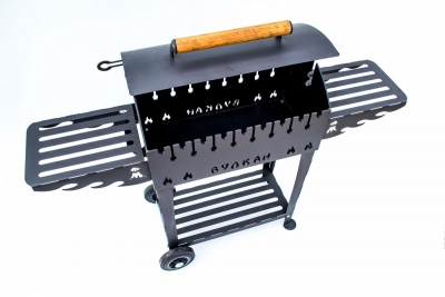 Мангал-гриль Вулкан Металл на колесах 5мм