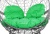 Кресло садовое M-Group Апельсин 11520304 серый ротанг зеленая подушка