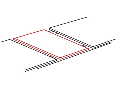 Стол обеденный SIGNAL MERLIN раскладной белый мат черный 