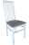 Стул МДК-82.1 Эмаль белая Серая рогожка Стул МДК-82.1 Эмаль белая Серая рогожка