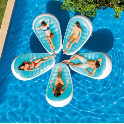 Надувное кресло-шезлонг Intex Лепесток 193x124 см 56869EU