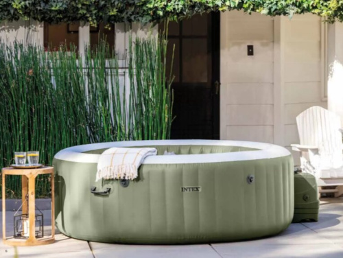 Бассейн-джакузи Intex 216x71 см (28428GN) оливковый