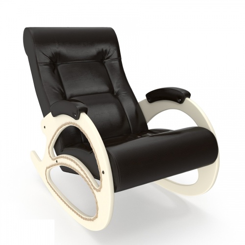 Кресло-качалка модель 4 Real Lite DK Brown сливочный
