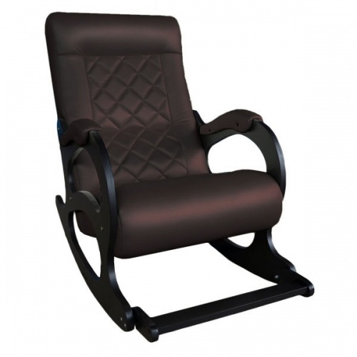 Кресло-качалка Бастион 2 Ромбус Dark Brown с подножкой
