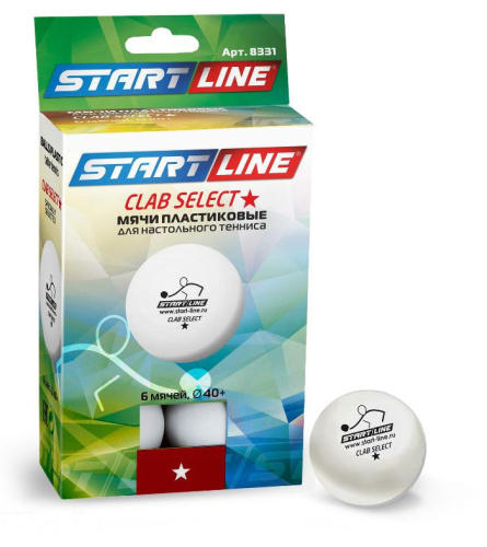 Теннисные мячи  START LINE CLUB SELECT 1*, 6 м 