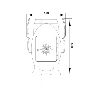Банная печь Царь-Печи Емеля мини 8 мм