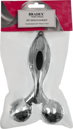 Роликовый 3D массажер для лица и тела 2 ролика