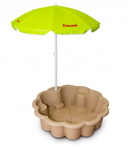 Песочница-бассейн Doloni Цветок с зонтиком 01235/02eco