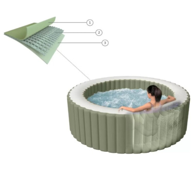 Бассейн-джакузи Intex 196x71 см (28426GN) оливковый