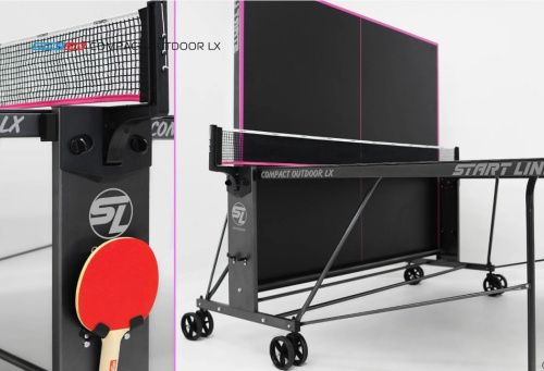 Теннисный стол Compact-2 LX Всепогодный Black