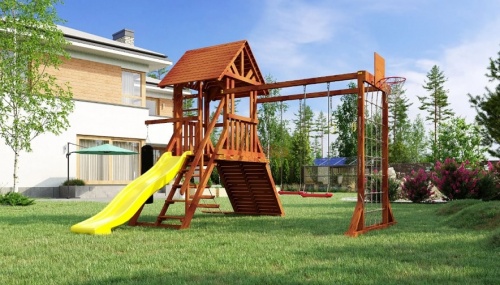 Детская спортивная площадка для дачи Савушка ХИТ 7