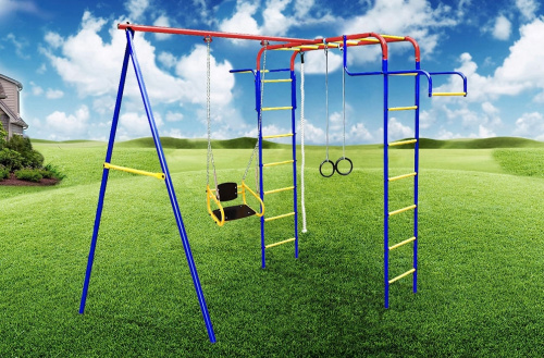 Уличный спортивный комплекс Пионер дачный мини ЦК со спинкой