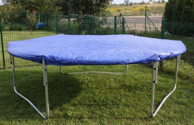 Батут Atlas Sport 252 см с внутренней сеткой и лестницей BLUE