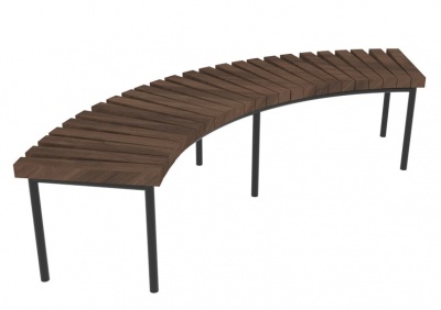 Скамейка полукруглая С44 Саниджи