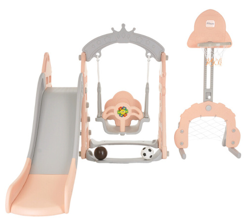 Горка-комплекс Pituso Замок L-DT05 бежевый серый