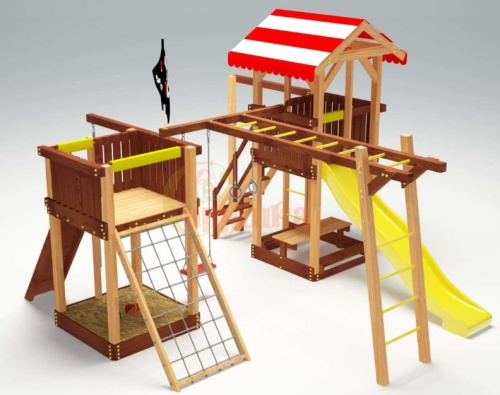 Детская спортивная площадка для дачи Савушка 4 Cезона 8