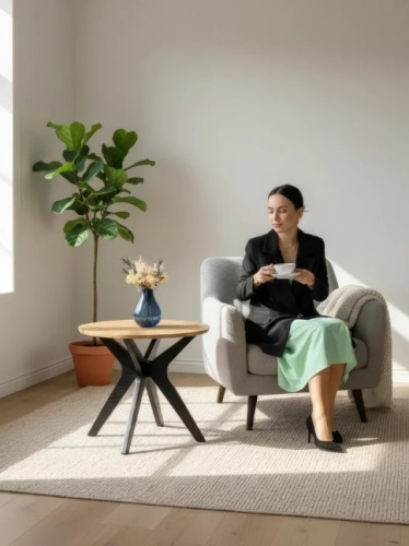 Стол журнальный Сабин 1 дуб вотан черный 