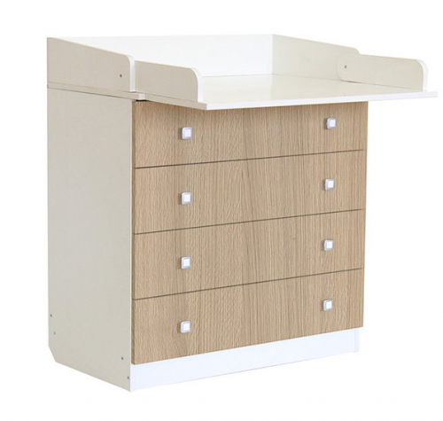 Комод Polini Kids Simple 1880 белый/ваниль 