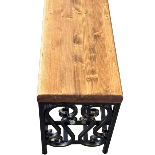 Кованая банкетка МФ-1 золото 