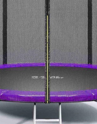 Батут Atlas Sport 312 см 10ft BASIC (3 ноги) с внешней сеткой и лестницей PURPLE