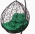 Кресло подвесное BiGarden Tropica Black зеленая подушка 