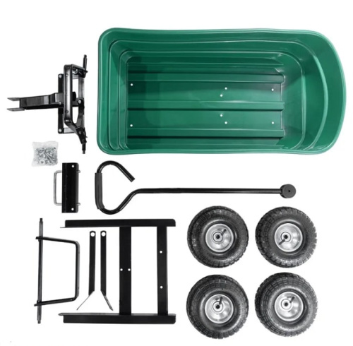 Садовая тележка-самосвал зеленая G201